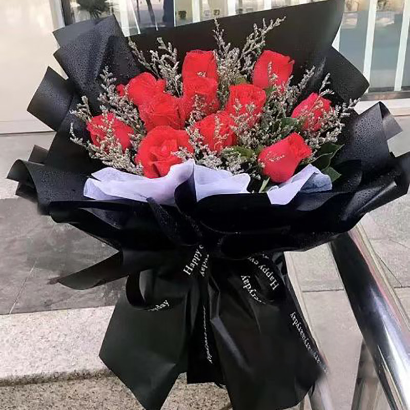 MYHC-02 BOPP Han Su papel filme de embalagem de flores de cor sólida