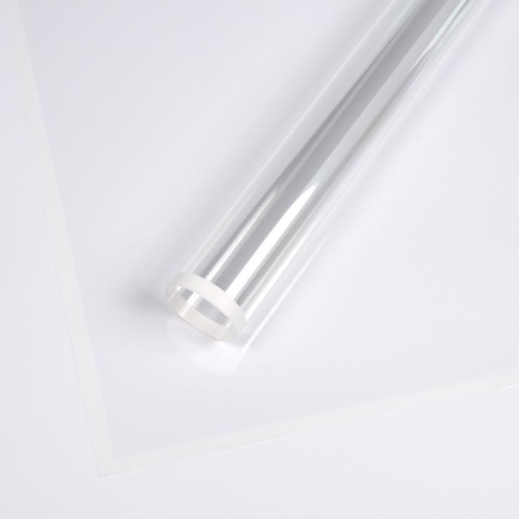 Papel de envolvimento plástico da flor da borda monocromática transparente MYHC-15