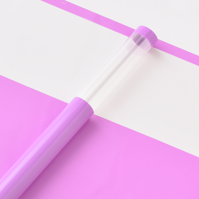 Papel de embrulho de flores de plástico OPP com borda transparente MYHC-16