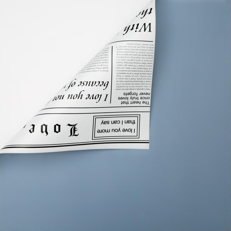 MYHC-23 estilo jornal de face única, filme de embalagem de flores de couro de vaca de dupla face e duas cores