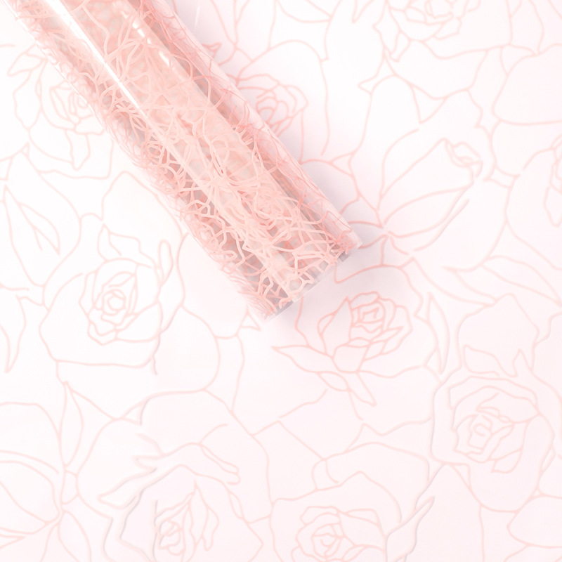 MYHC-29 Rosa monocromática alinha filme de empacotamento de flor transparente de OPP
