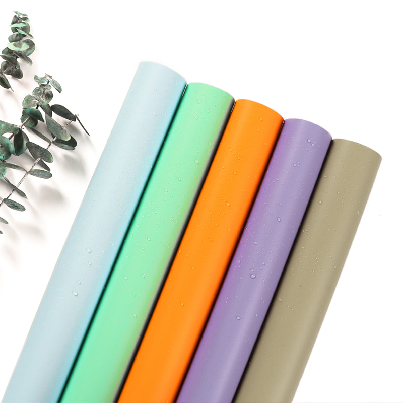 MYHC-30 Papel de embrulho de flores de cor sólida de filme pérola de 20 cores