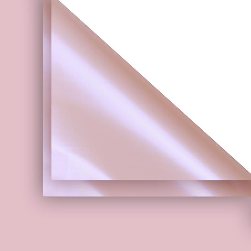 Papel de embrulho BOPP de flores de cor sólida dourada fantasia MYHC-36