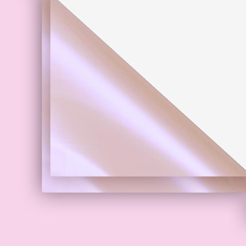 Papel de embrulho BOPP de flores de cor sólida dourada fantasia MYHC-36