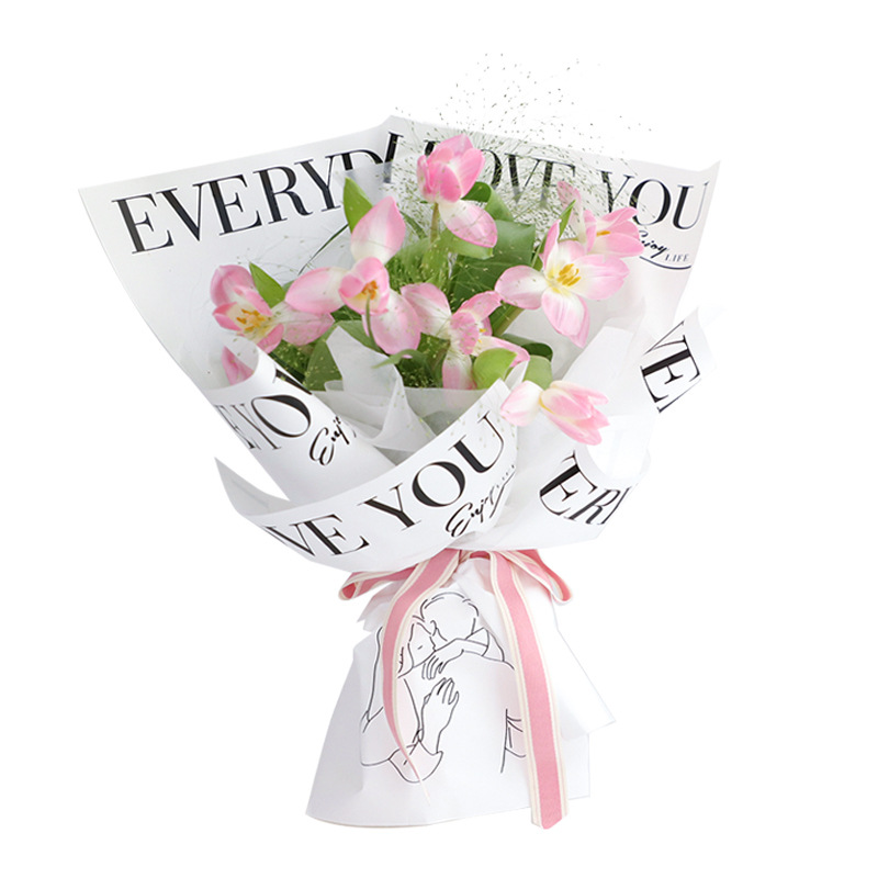 MYHC-40 Jane Eyre Hug Pattern Papel de embrulho de flores de algodão monocromático