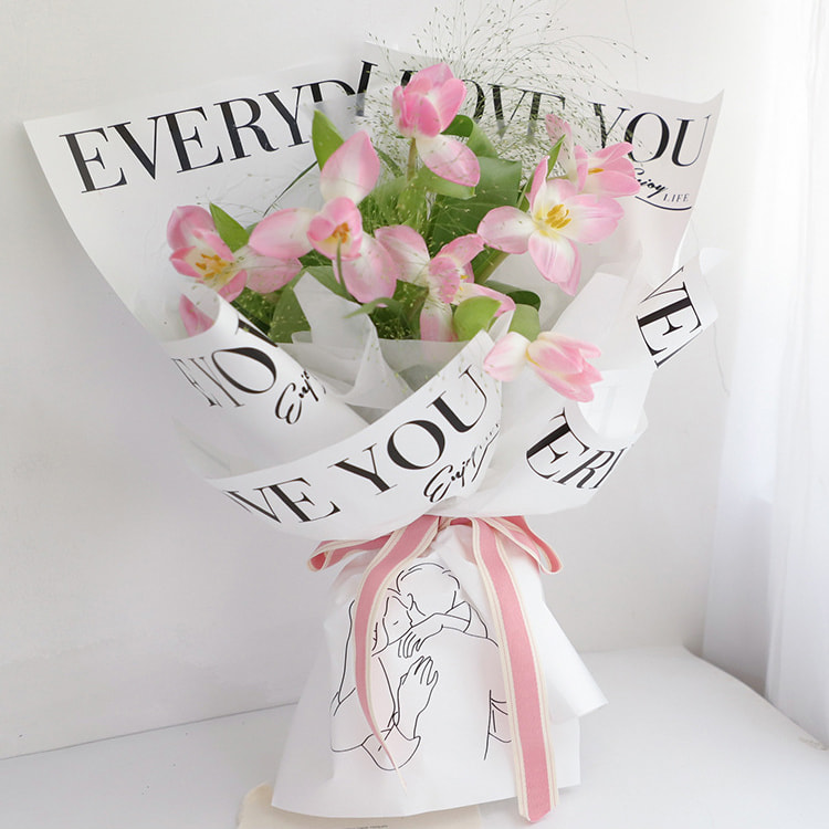 MYHC-40 Jane Eyre Hug Pattern Papel de embrulho de flores de algodão monocromático