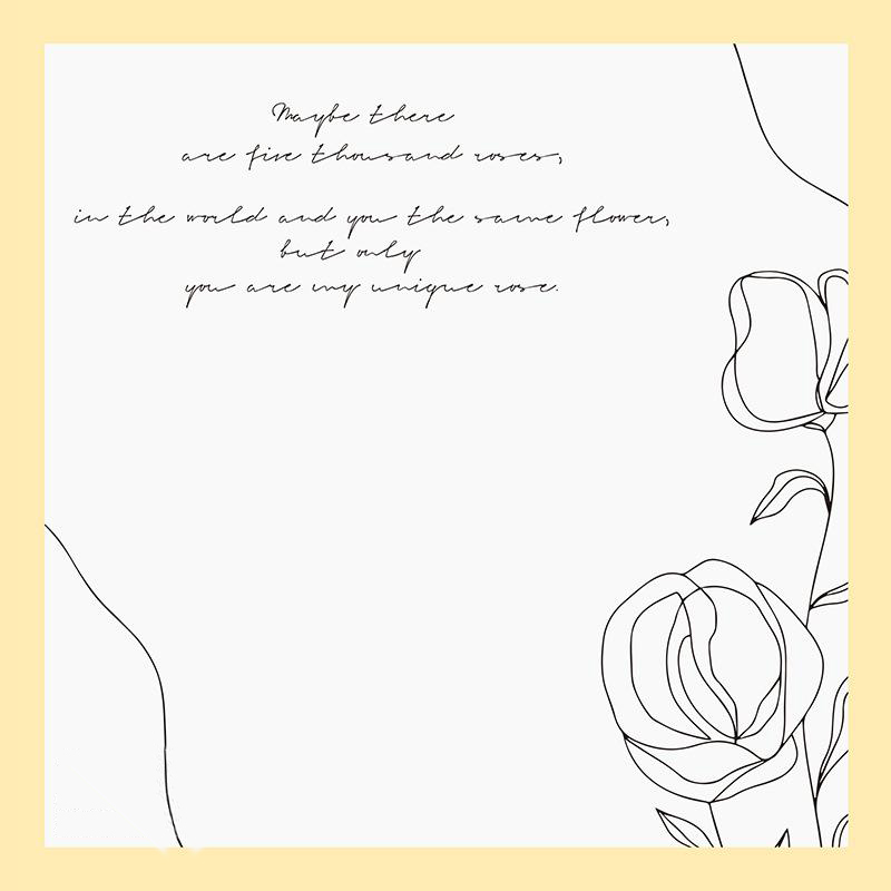 MYHC-42 Papel de embrulho de flores de algodão com borda contrastante de estilo simples