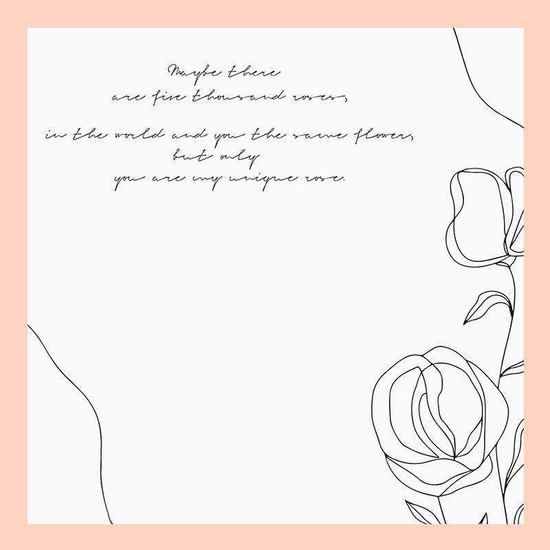 MYHC-42 Papel de embrulho de flores de algodão com borda contrastante de estilo simples