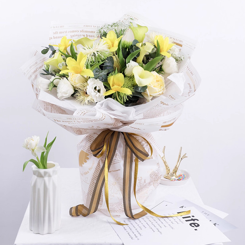 MYHC-52 Herb Golden Light Matt Film 57×57cm (±2cm) Filme plástico para embalagem de flores