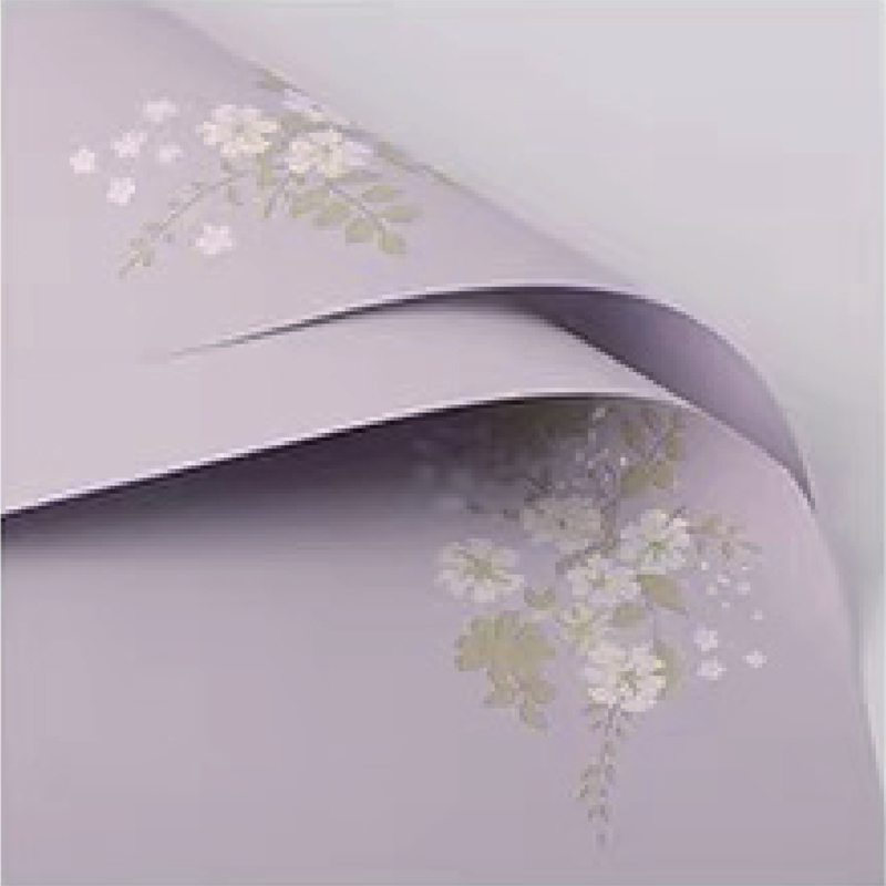 Filme de embalagem de flores fosco simples de cor clara MYHC-55