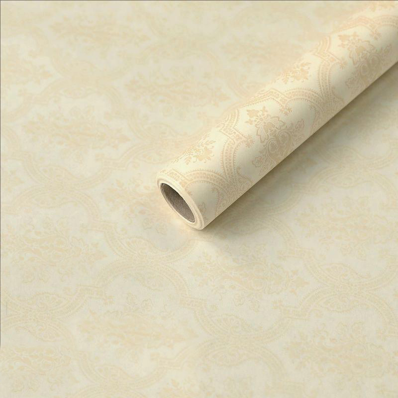 MYHC-56 Papel de embrulho de flores de algodão monocromático com impressão em relevo