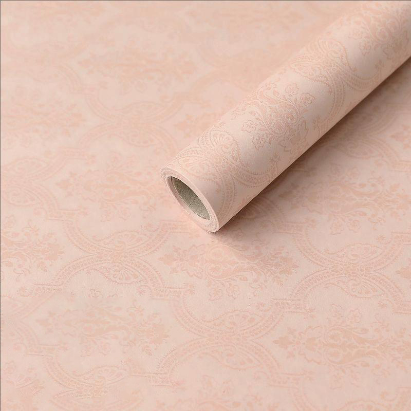 MYHC-56 Papel de embrulho de flores de algodão monocromático com impressão em relevo