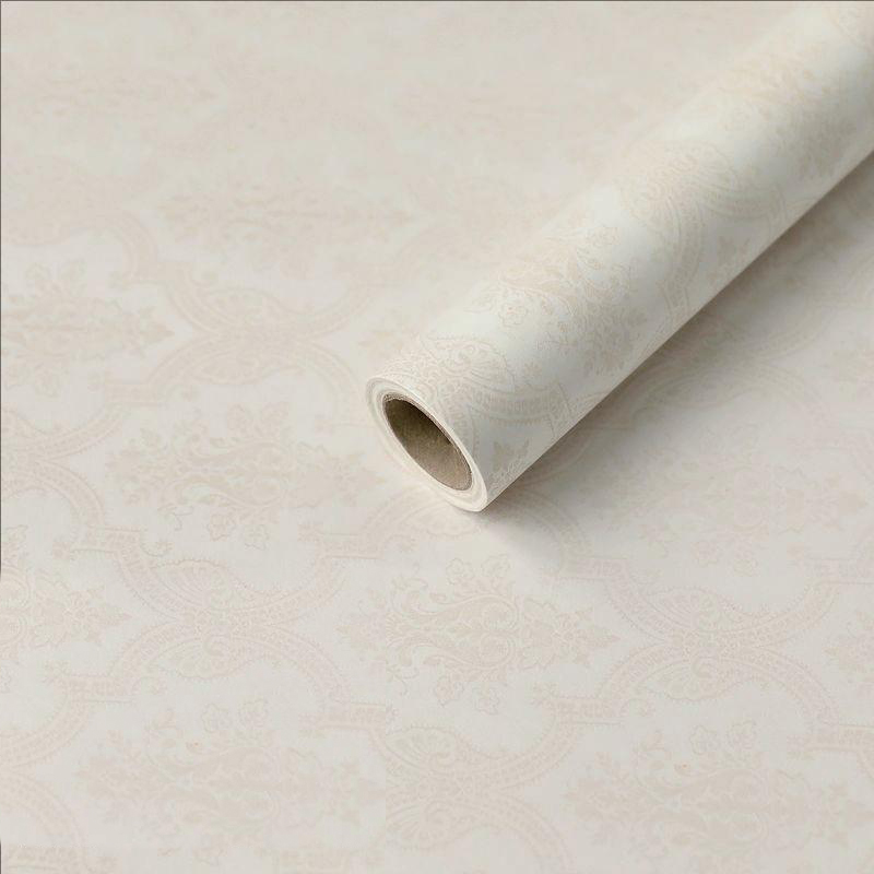 MYHC-56 Papel de embrulho de flores de algodão monocromático com impressão em relevo