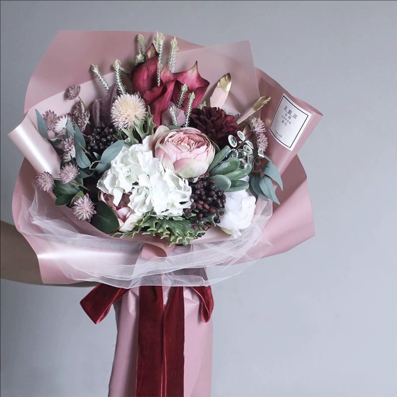 Filme de embalagem de flores de cor sólida MYHC-59 Yunjin para colchão