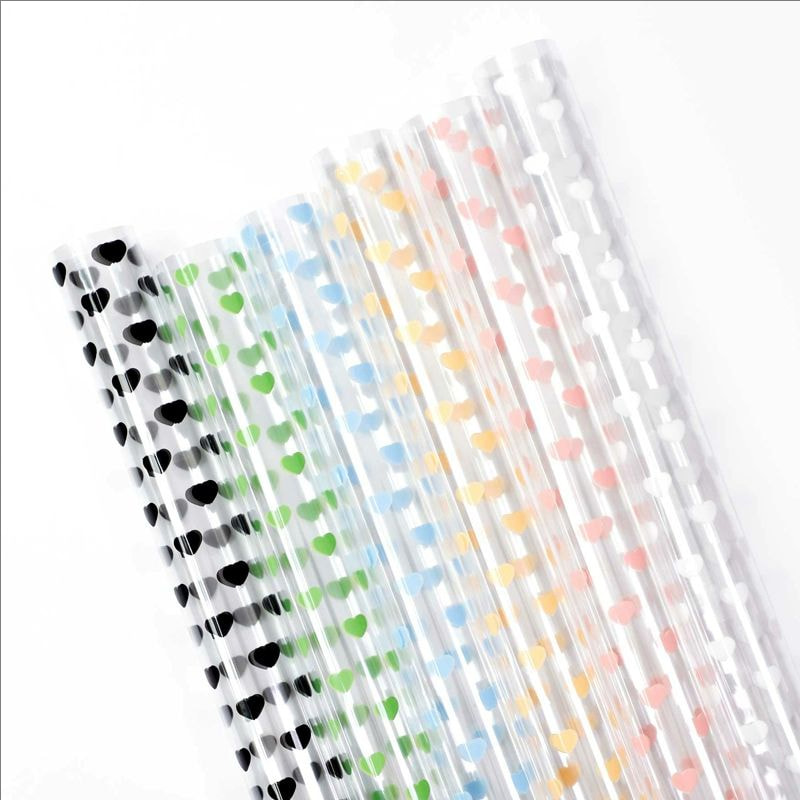 MYHC-62 Mesmo amor decoração OPP papel de embrulho de flores transparente