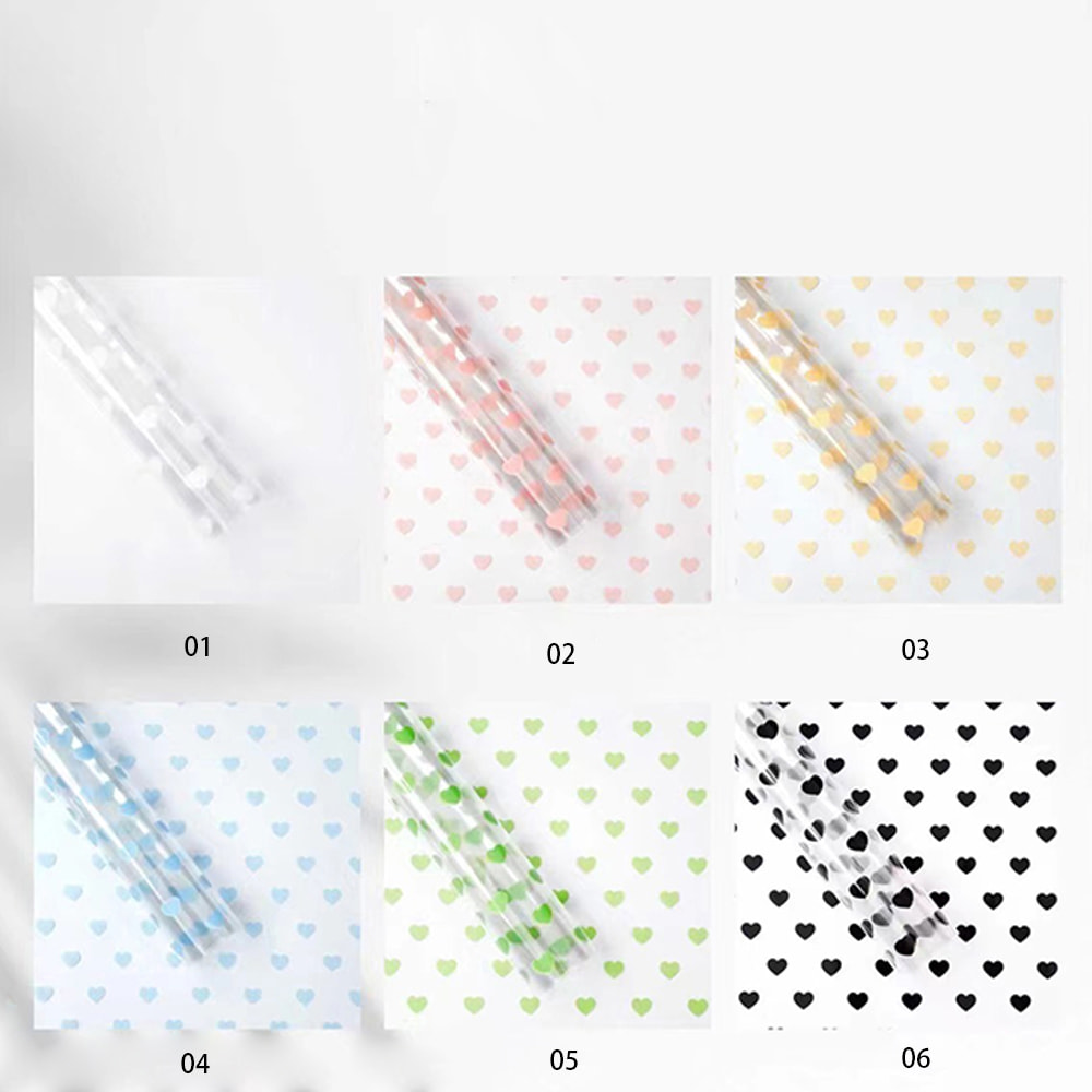 MYHC-62 Mesmo amor decoração OPP papel de embrulho de flores transparente