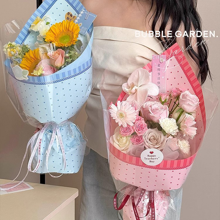 Filme de empacotamento plástico da flor da cor brilhante do vestido da princesa MYHC-65