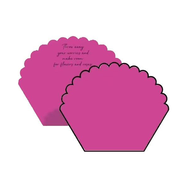 Papel de embrulho de flores de algodão monocromático em forma de pétala MYHC-71