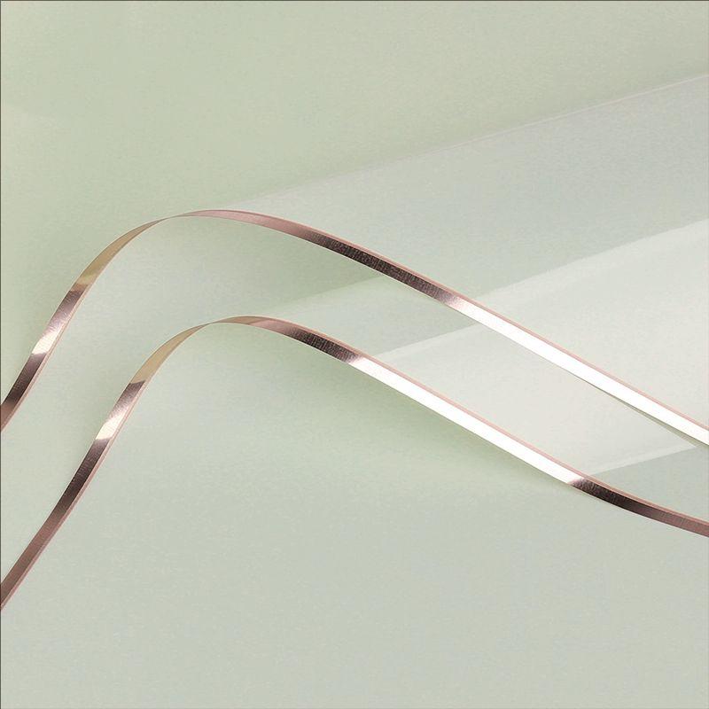 MYHC-72 Filme de luz de água com borda dourada de cor sólida Filme transparente para embalagem de flores