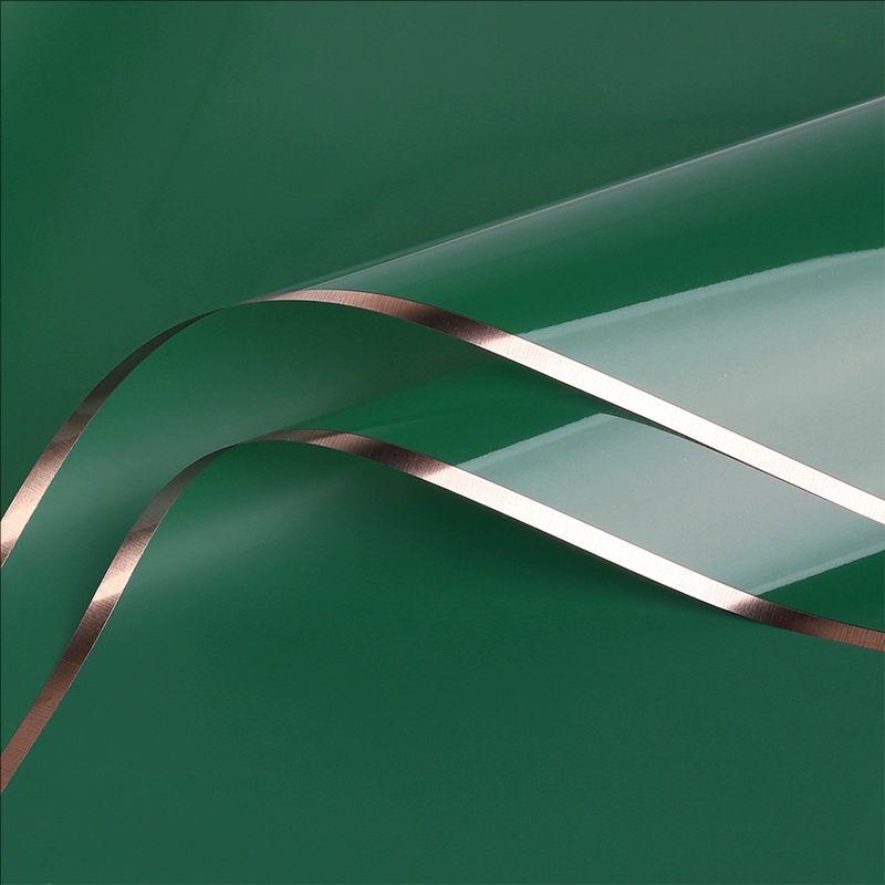 MYHC-72 Filme de luz de água com borda dourada de cor sólida Filme transparente para embalagem de flores