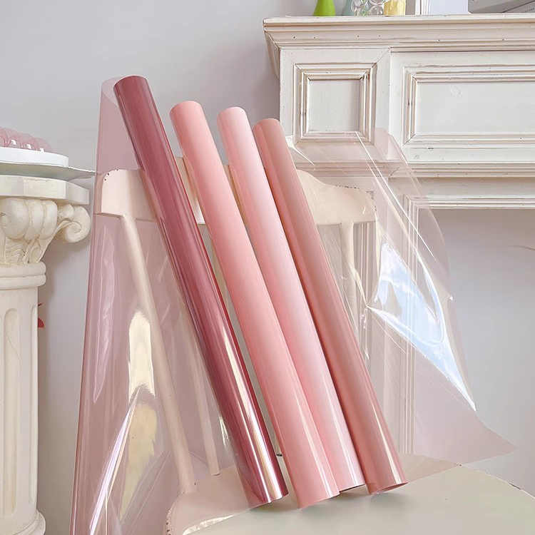 MYHC-74 Jelly Film OPP4.7 Papel de embrulho transparente de seda para flores