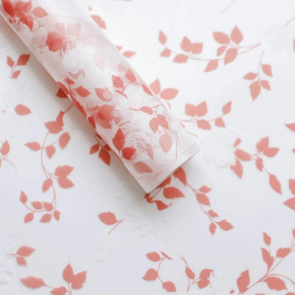 MYHC-79 Rose Print, duas cores, filme transparente para embalagem de flores