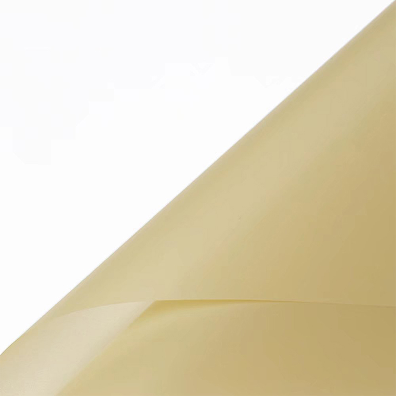 Papel de embrulho de flores translúcido de cor sólida fosca