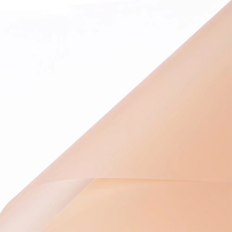 Papel de embrulho de flores translúcido de cor sólida fosca