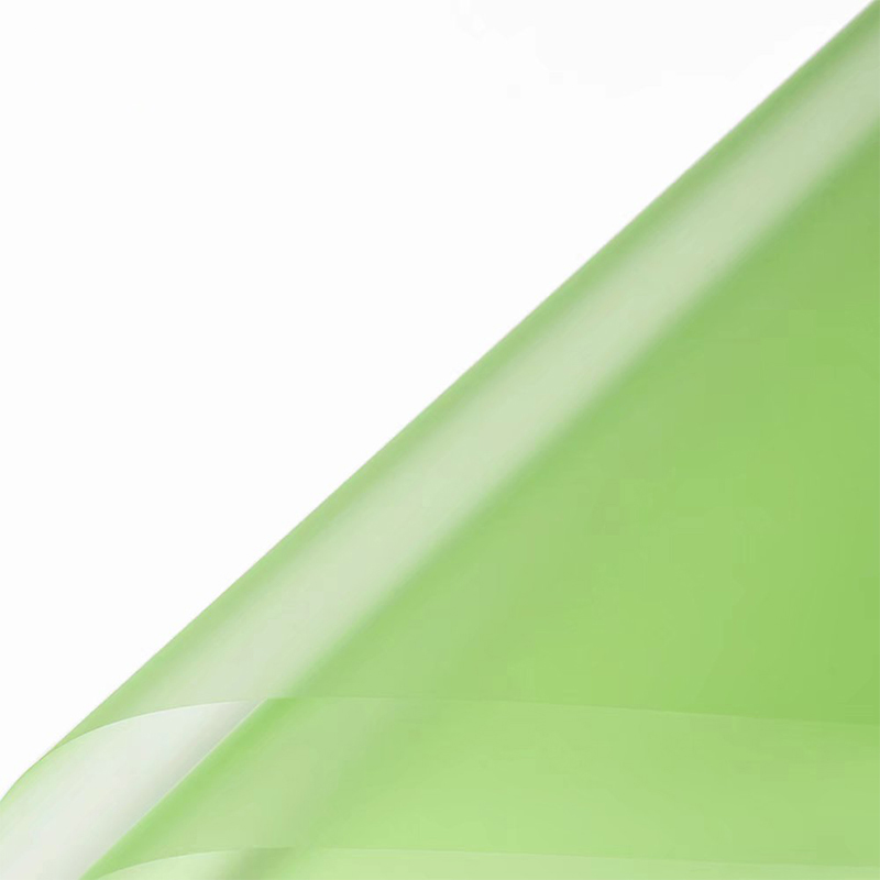 Papel de embrulho de flores translúcido de cor sólida fosca