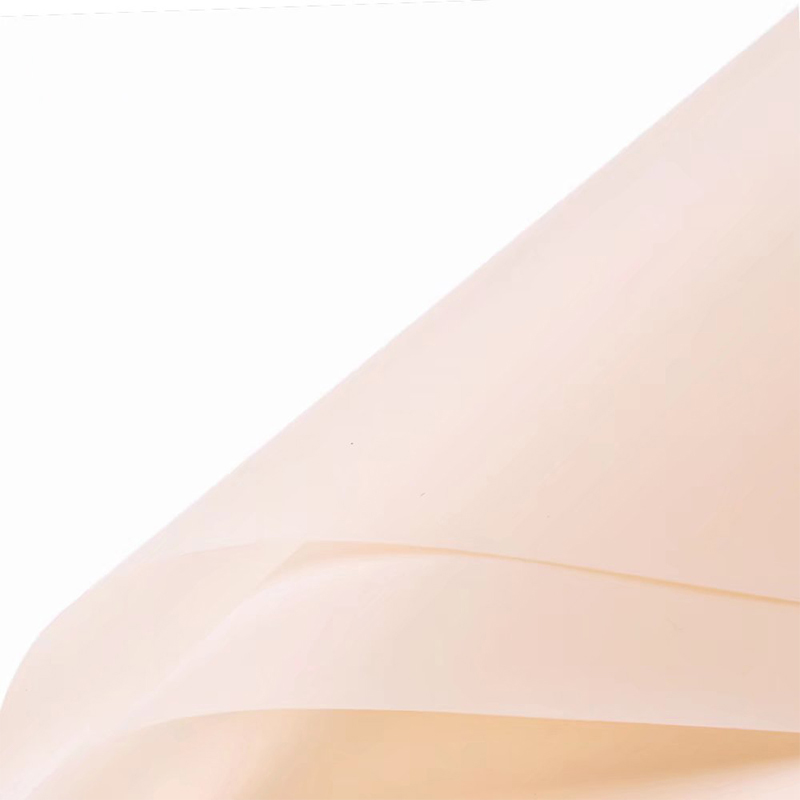 Papel de embrulho de flores translúcido de cor sólida fosca