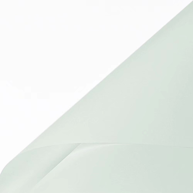 Papel de embrulho de flores translúcido de cor sólida fosca