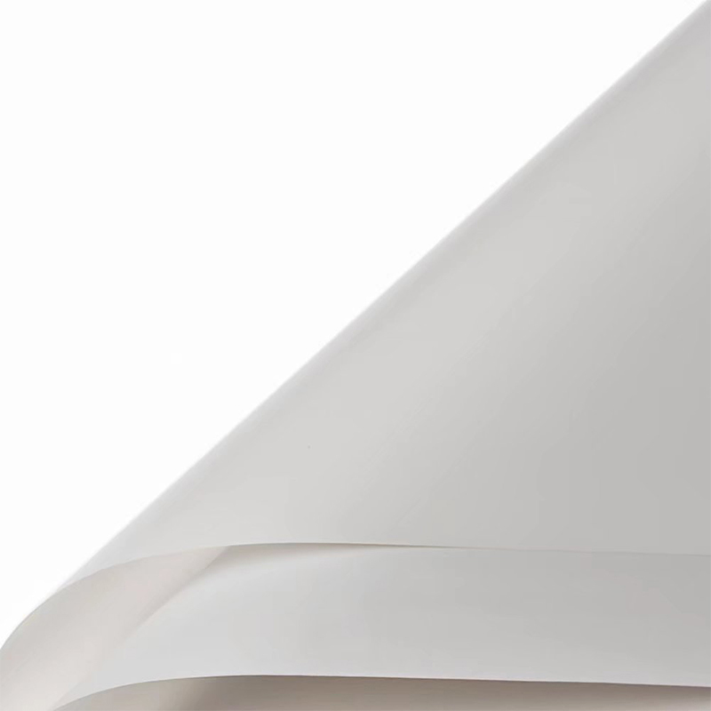 Papel de embrulho de flores translúcido de cor sólida fosca