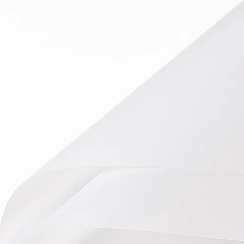 Papel de embrulho de flores translúcido de cor sólida fosca