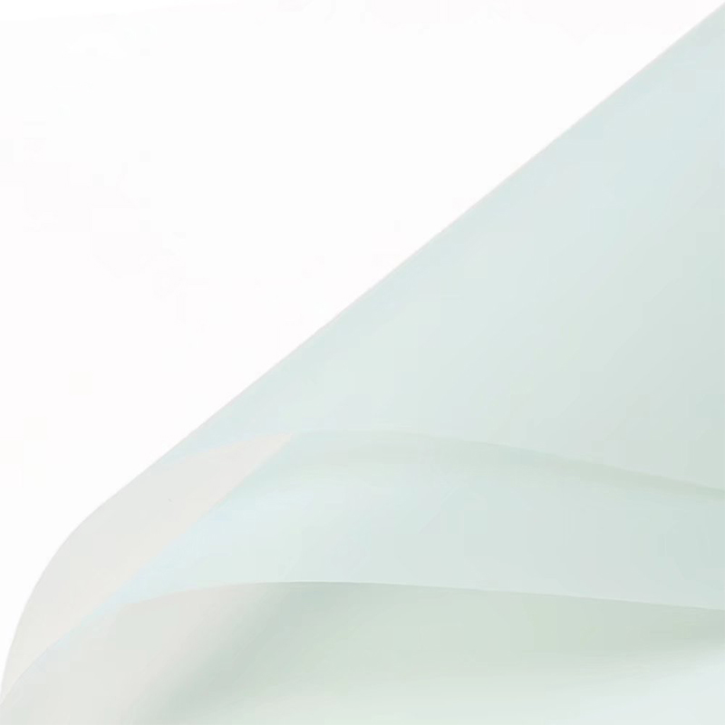 Papel de embrulho de flores translúcido de cor sólida fosca
