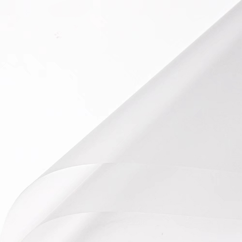Papel de embrulho de flores translúcido de cor sólida fosca