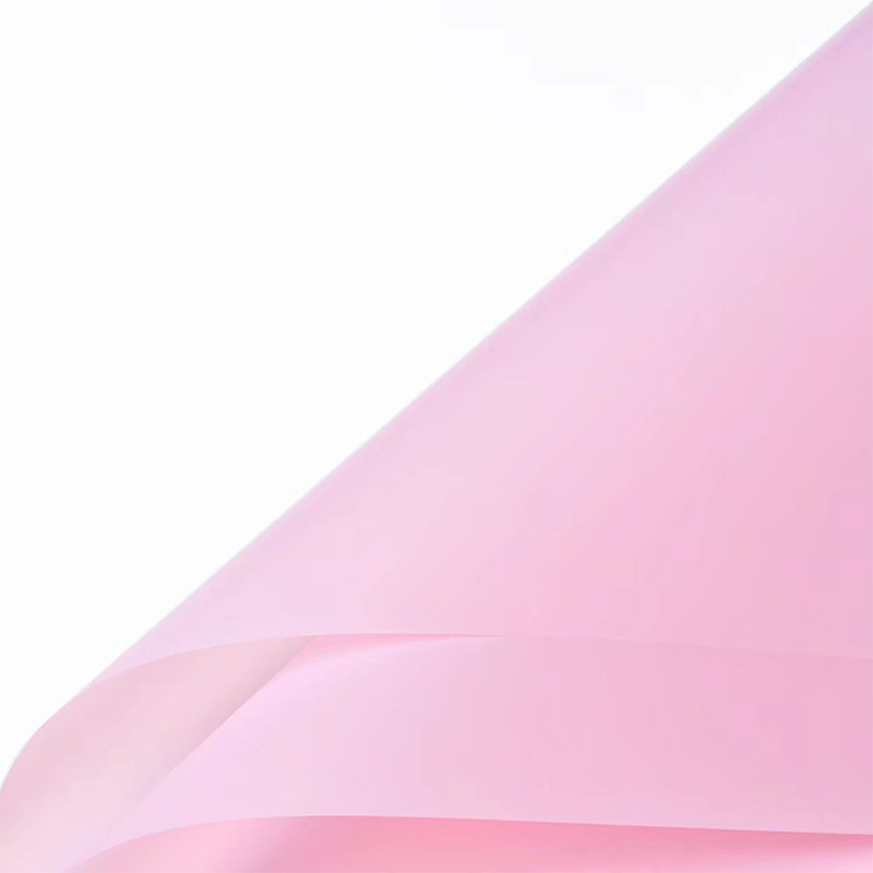 Papel de embrulho de flores translúcido de cor sólida fosca