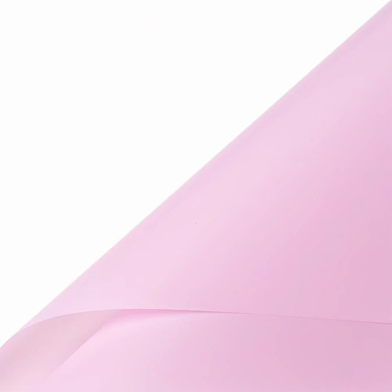 Papel de embrulho de flores translúcido de cor sólida fosca