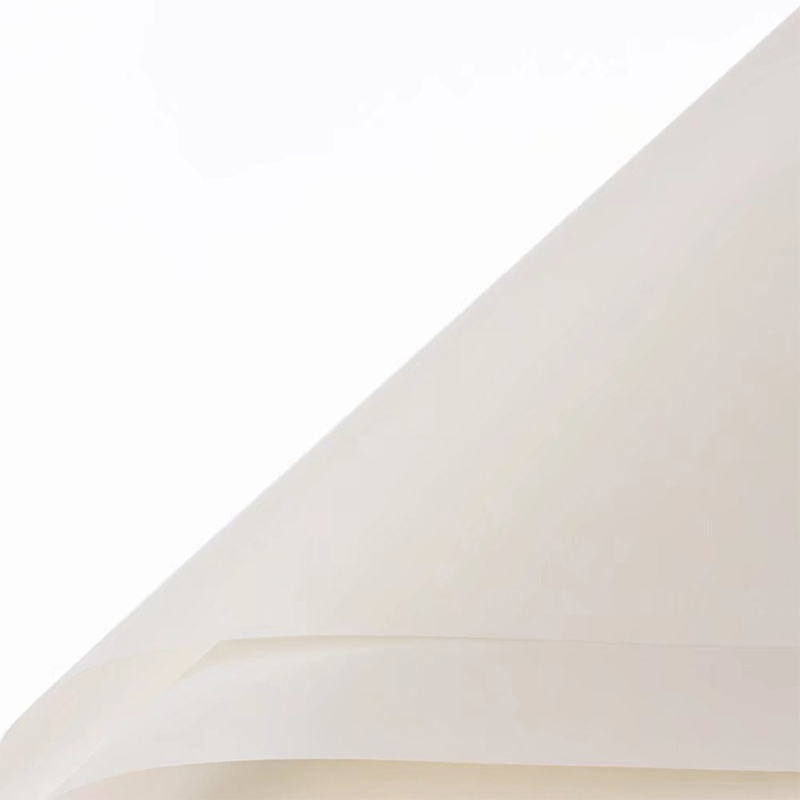 Papel de embrulho de flores translúcido de cor sólida fosca