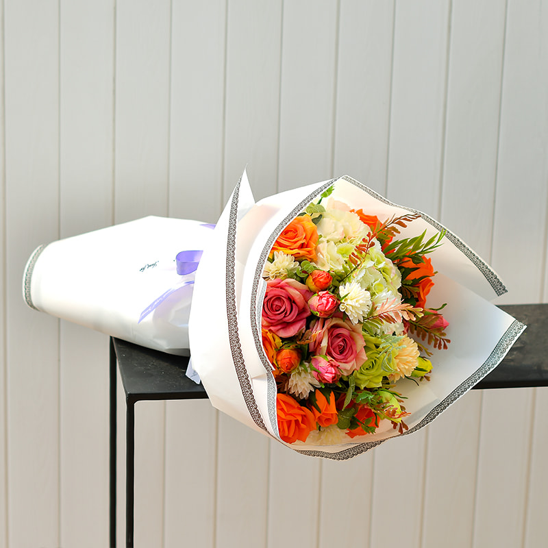 Papel de embrulho de flor fosco rendado