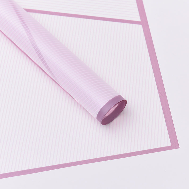 Papel de embrulho de flores listrado