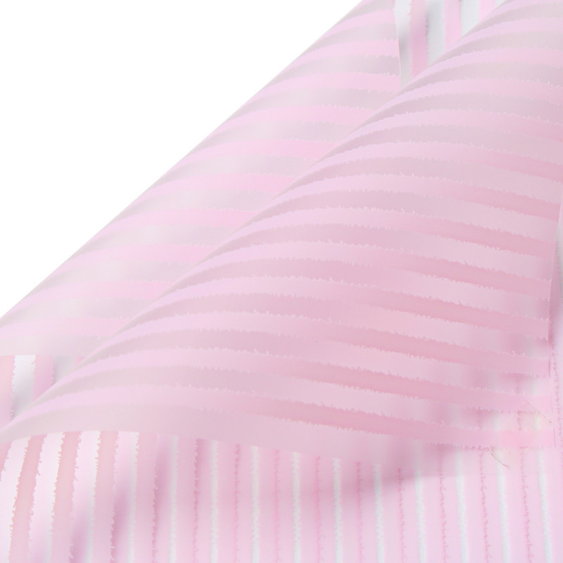 Papel de embrulho de flores fosco listrado