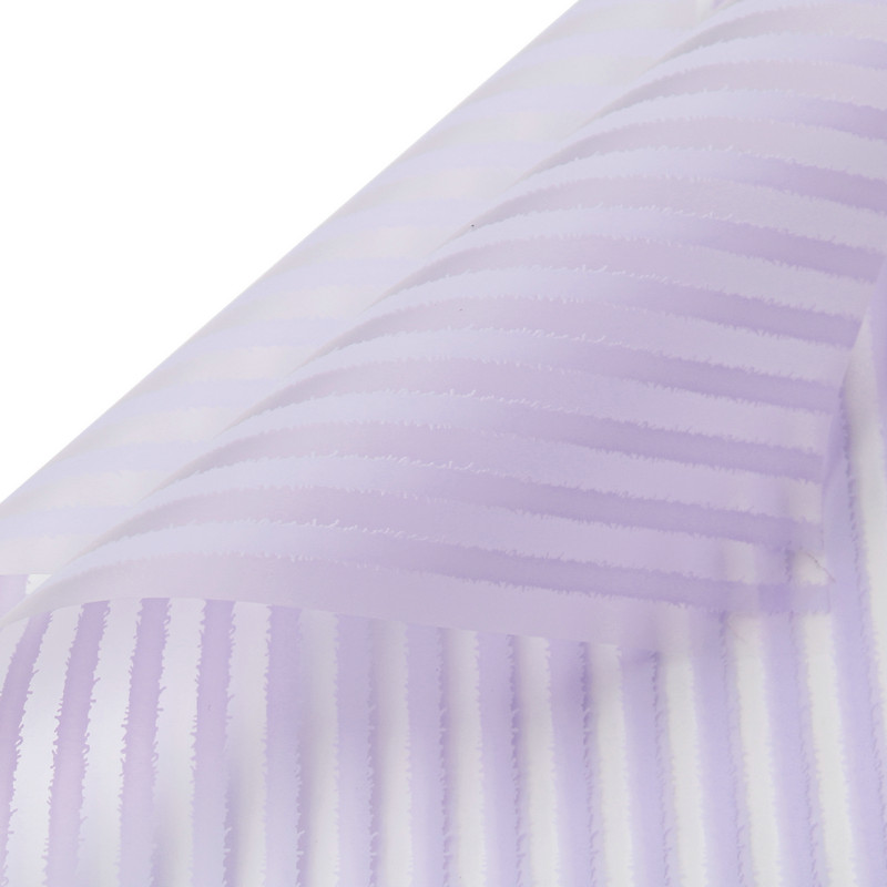 Papel de embrulho de flores fosco listrado