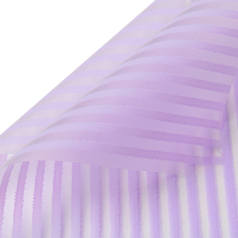 Papel de embrulho de flores fosco listrado