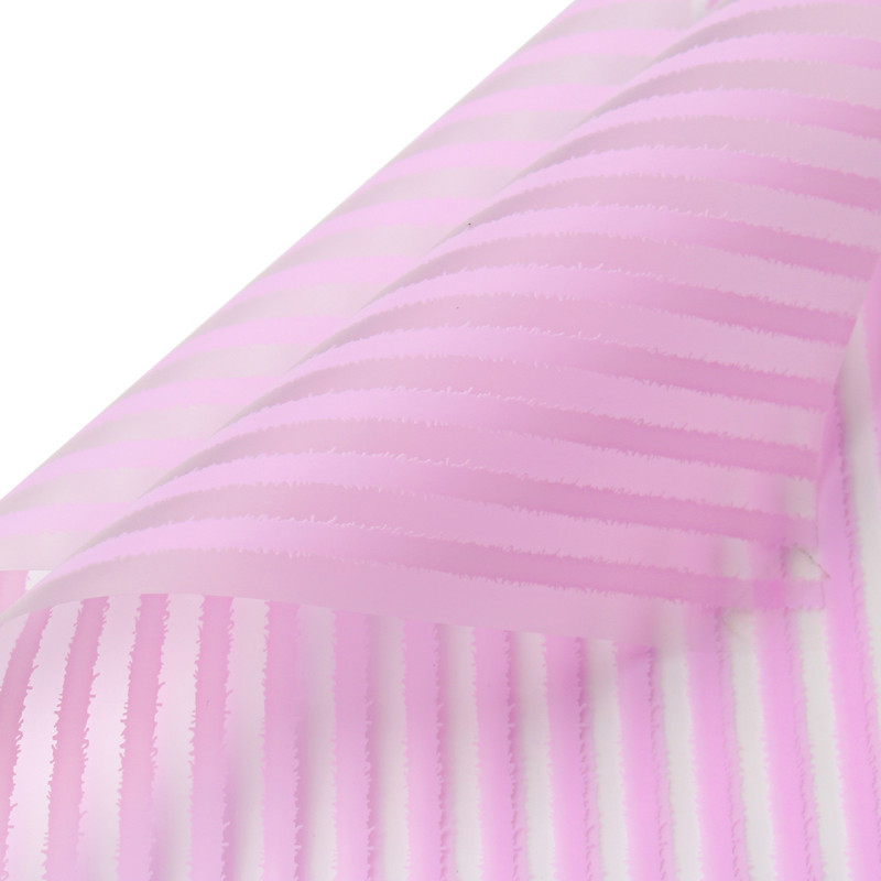 Papel de embrulho de flores fosco listrado