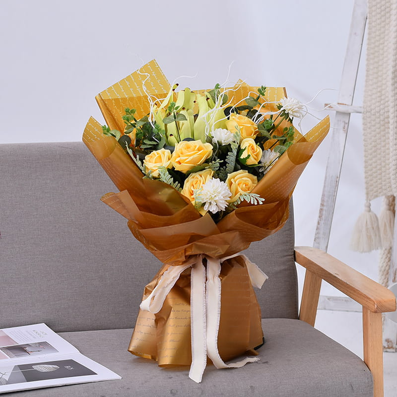 Filme de embalagem de flores espessado 100% à prova d'água