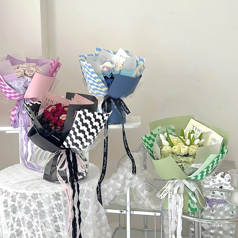 Filme para embalagem de flores flexível e resistente a rasgos