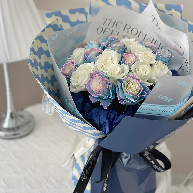 Filme para embalagem de flores flexível e resistente a rasgos