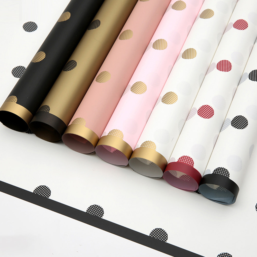 Papel de embrulho de flores DIY fosco Hansu