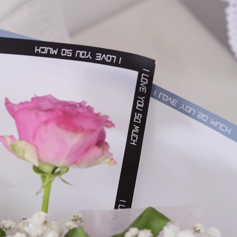 Papel de envolvimento impermeável plástico da flor da laminação de Matt em relevo