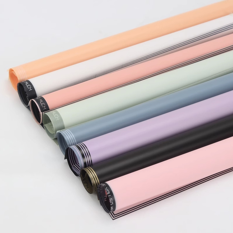 Papel de envolvimento impermeável plástico da flor da laminação de Matt em relevo